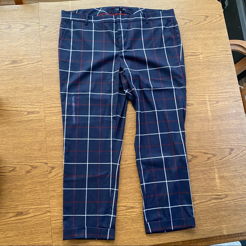 Plaid Ankle Pants